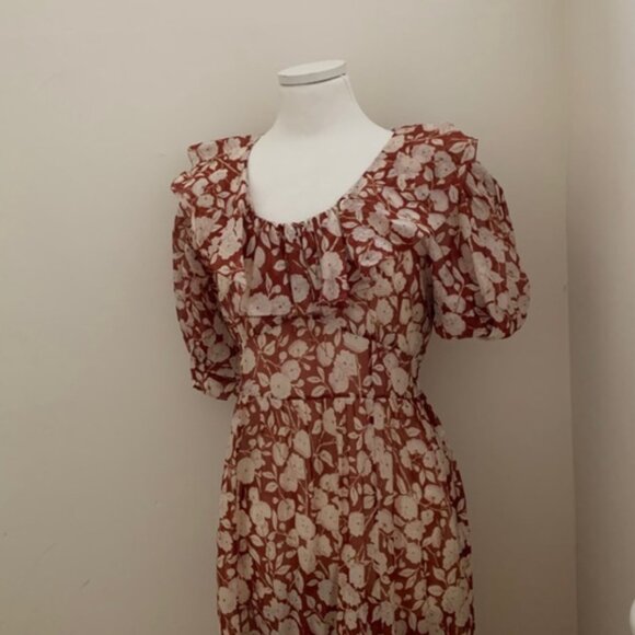 Dôen Rimbaud Dress in Red M - Picture 2 of 6